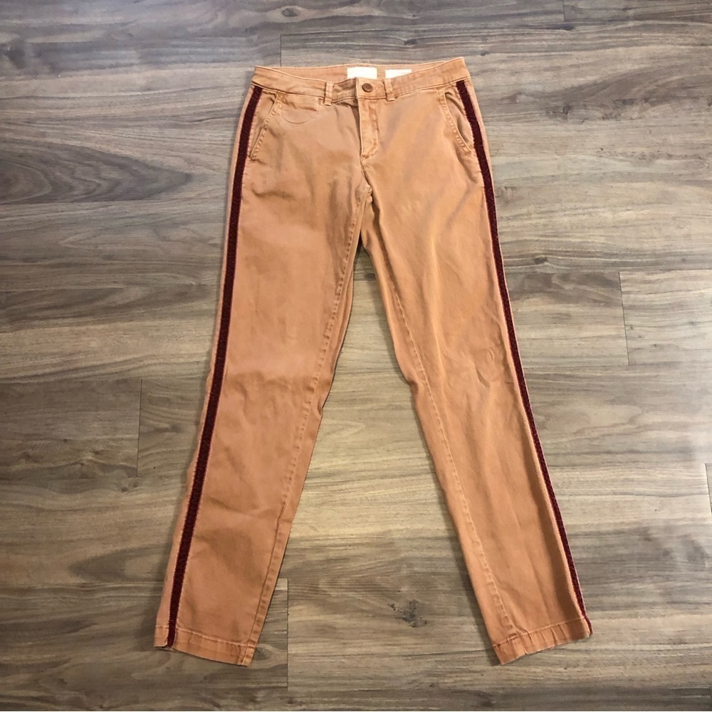 Chno by Anthropologie Pants Women's 26 Relaxed Side Stripe